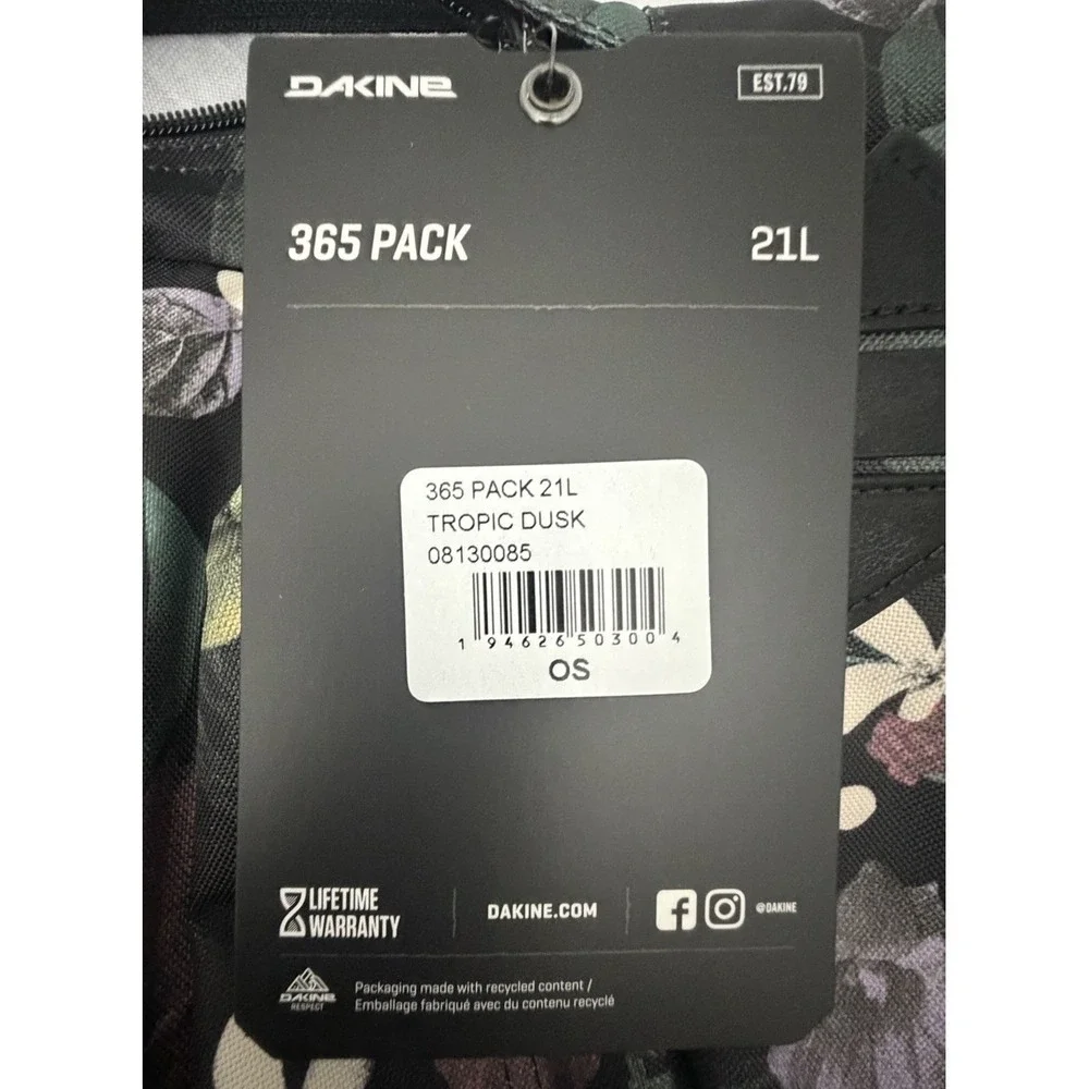 Dakine Unisex's Tropic Dusk 365 Pack 21L in lightweight everyday backpack New